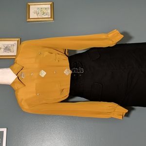 SOLD Vintage Jordan Gold Embellished Blouse
